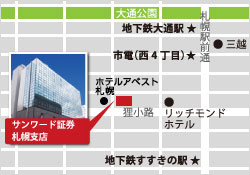 札幌支店地図